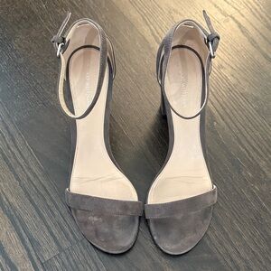 Stuart Weitzman Nearly Nude Women's Dark Grey/Taupe Heels 7.5